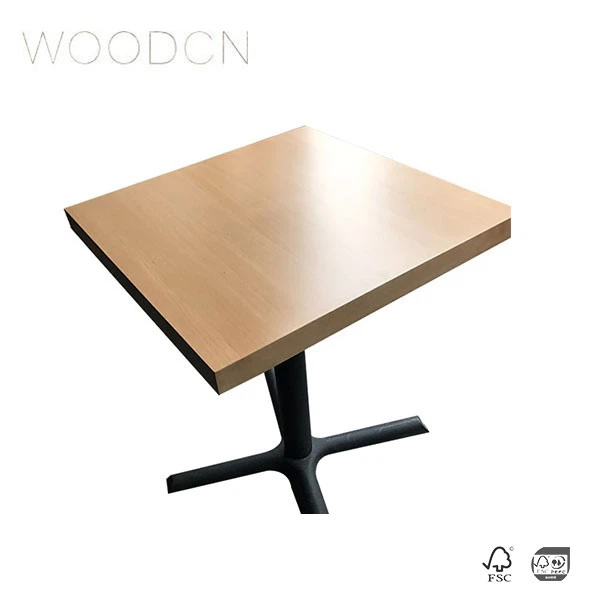 Beech Wood Veneer Restaurant Dining Table