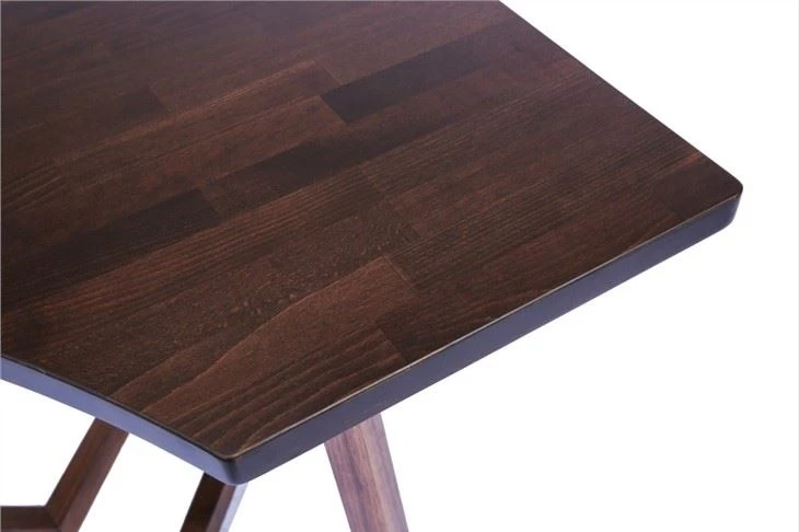 Solid Beech Wood Walnut Office Desk Top For Sale 