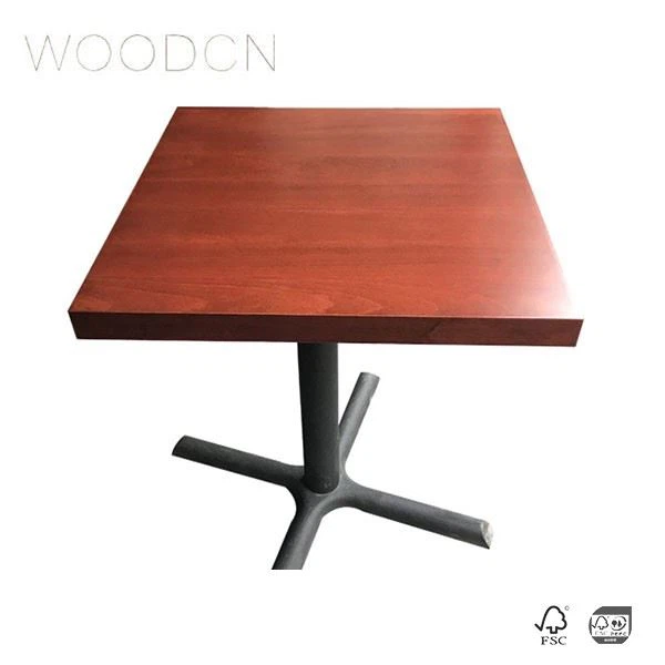 Veneer Oak Wood Dining Table For Restaurant